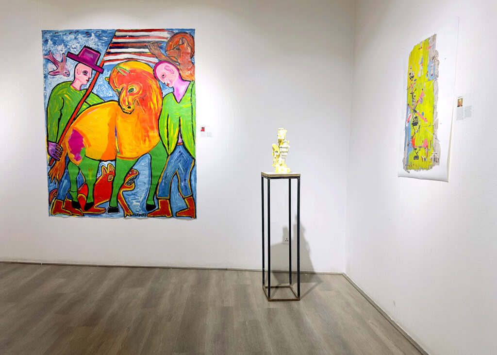 Gallery Mcube exhibition space featuring AIR_MCUBE International Artists Residency exhibition.